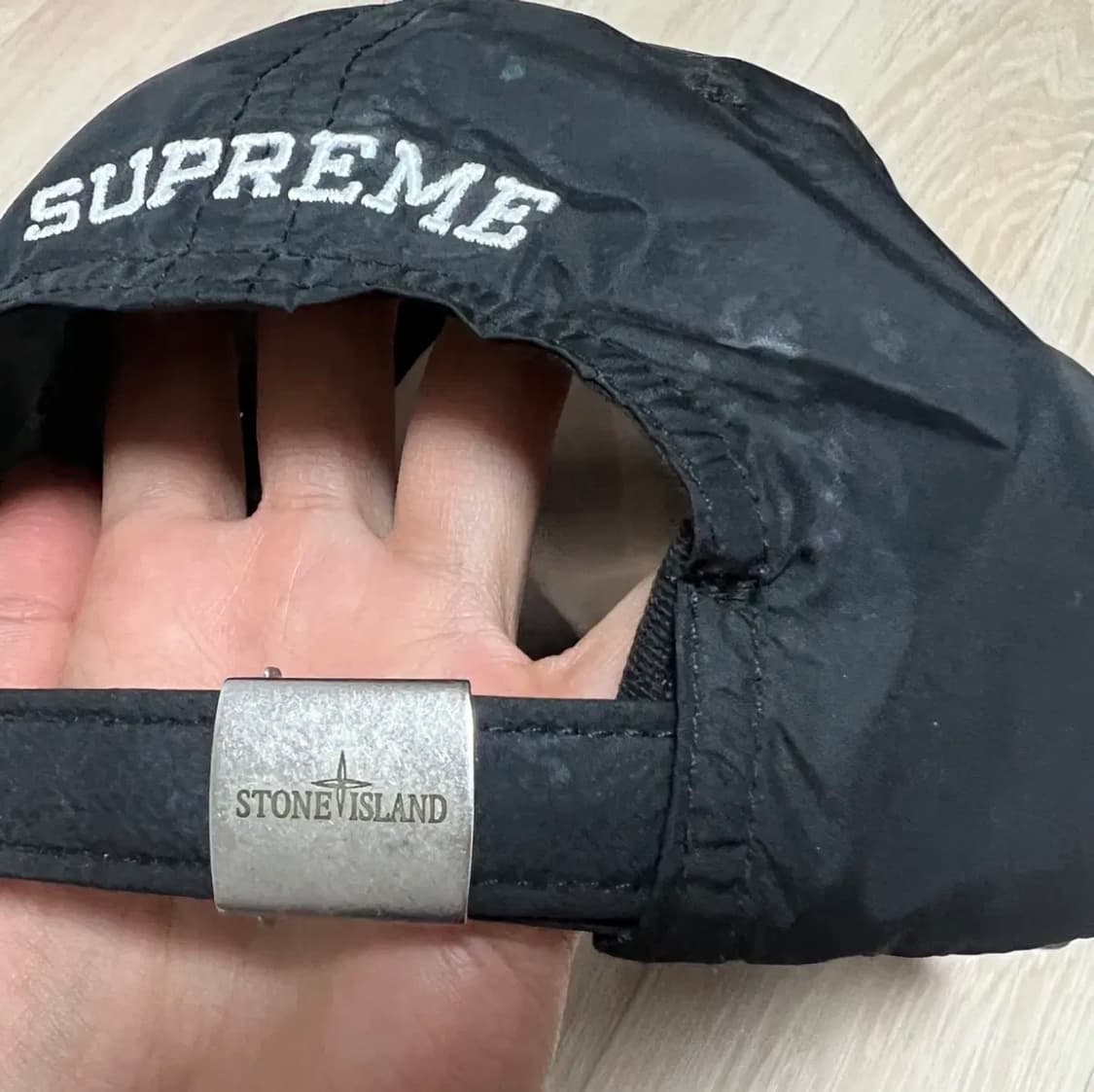 슈프림 x 스톤아일랜드 페인티드 볼캡 상품이미지6