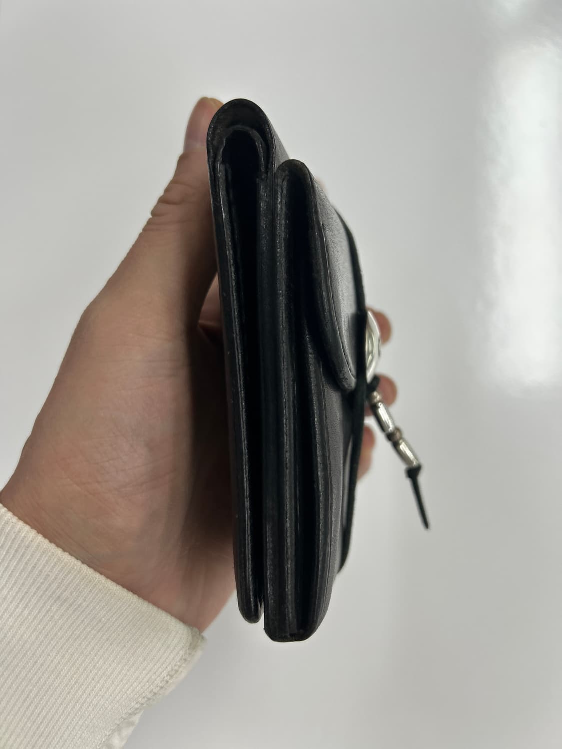 goros 고로스 새들레더 블랙 이글 콘초 반지갑 상품이미지4