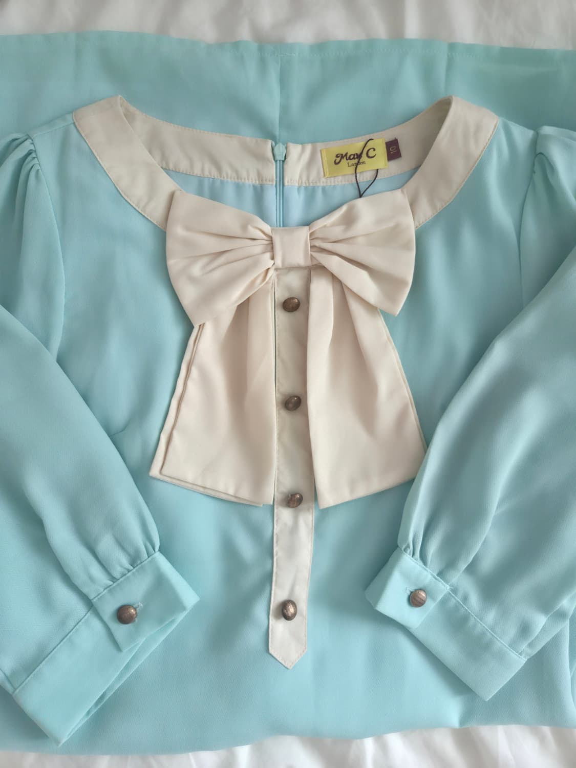 UK Vintage Mint Aqua Dress 상품이미지2