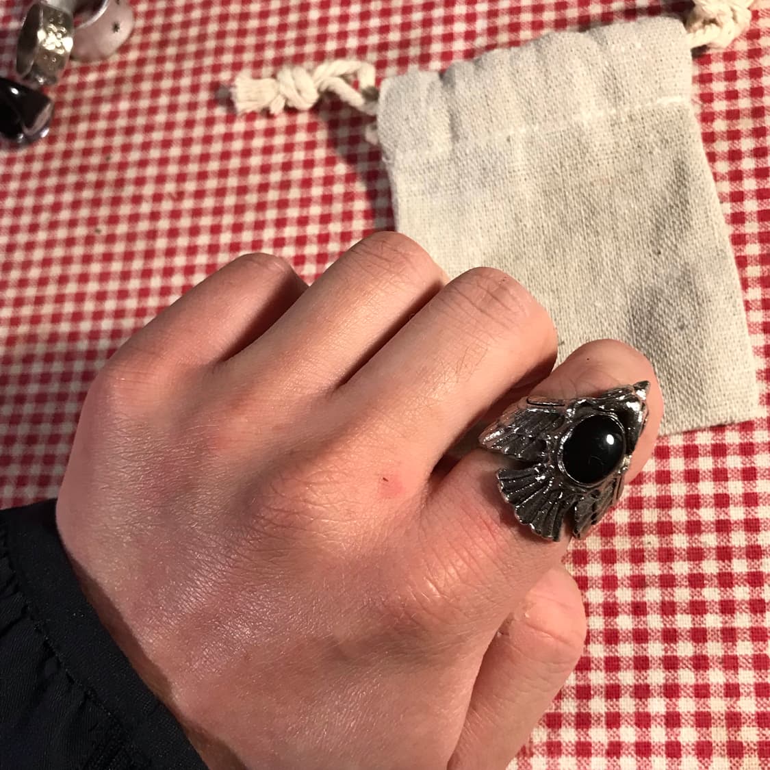실버 925 이글 발톱 오닉스 링 상품이미지4