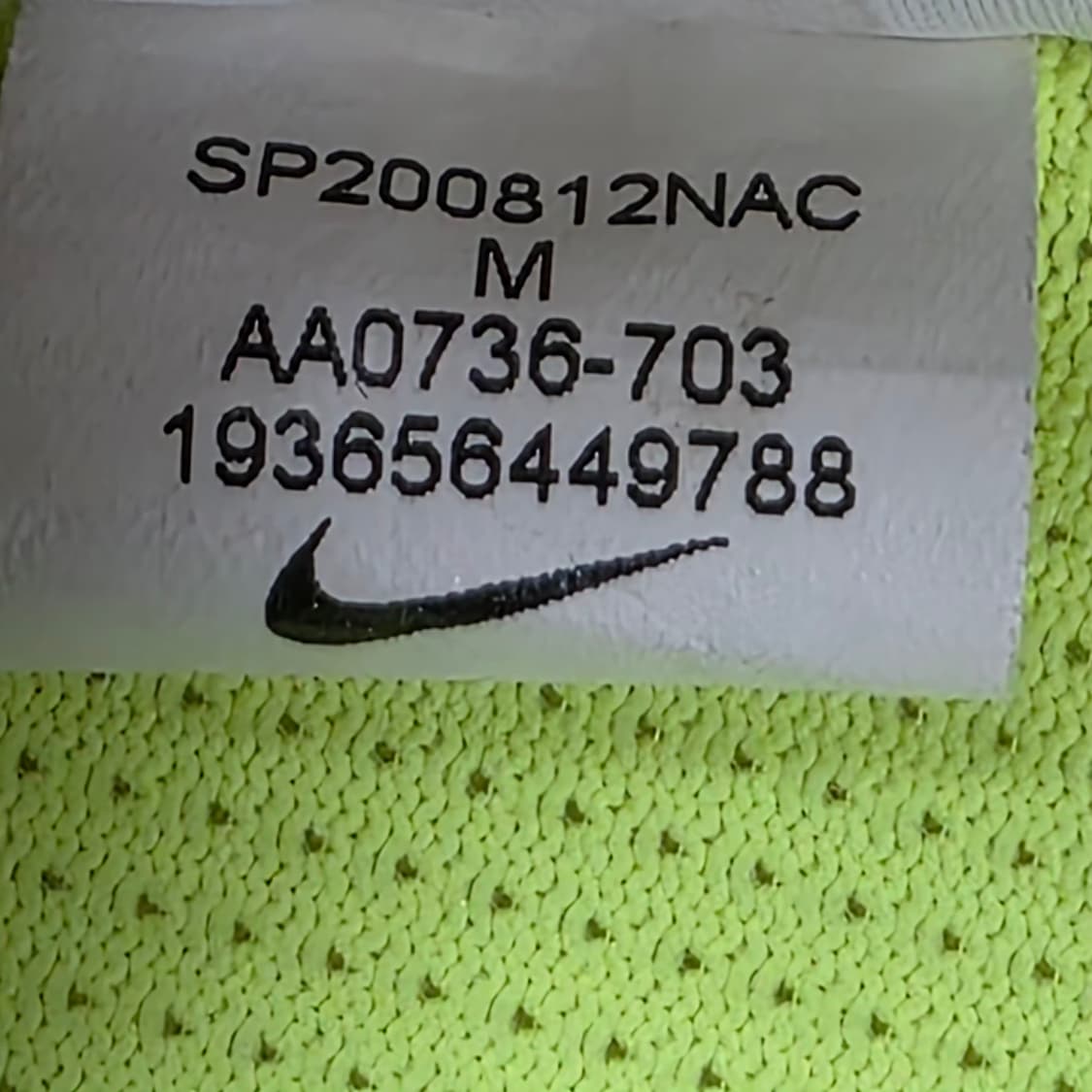 0189 나이키 드라이핏 심판 유니폼 긴팔 M 형광 옐로우 KFA 레프리 상품이미지10