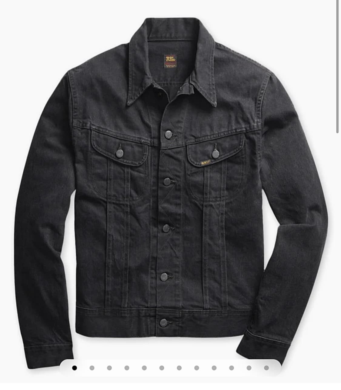 RRL lot271 데님 트러커 자켓 블랙 L 상품이미지1