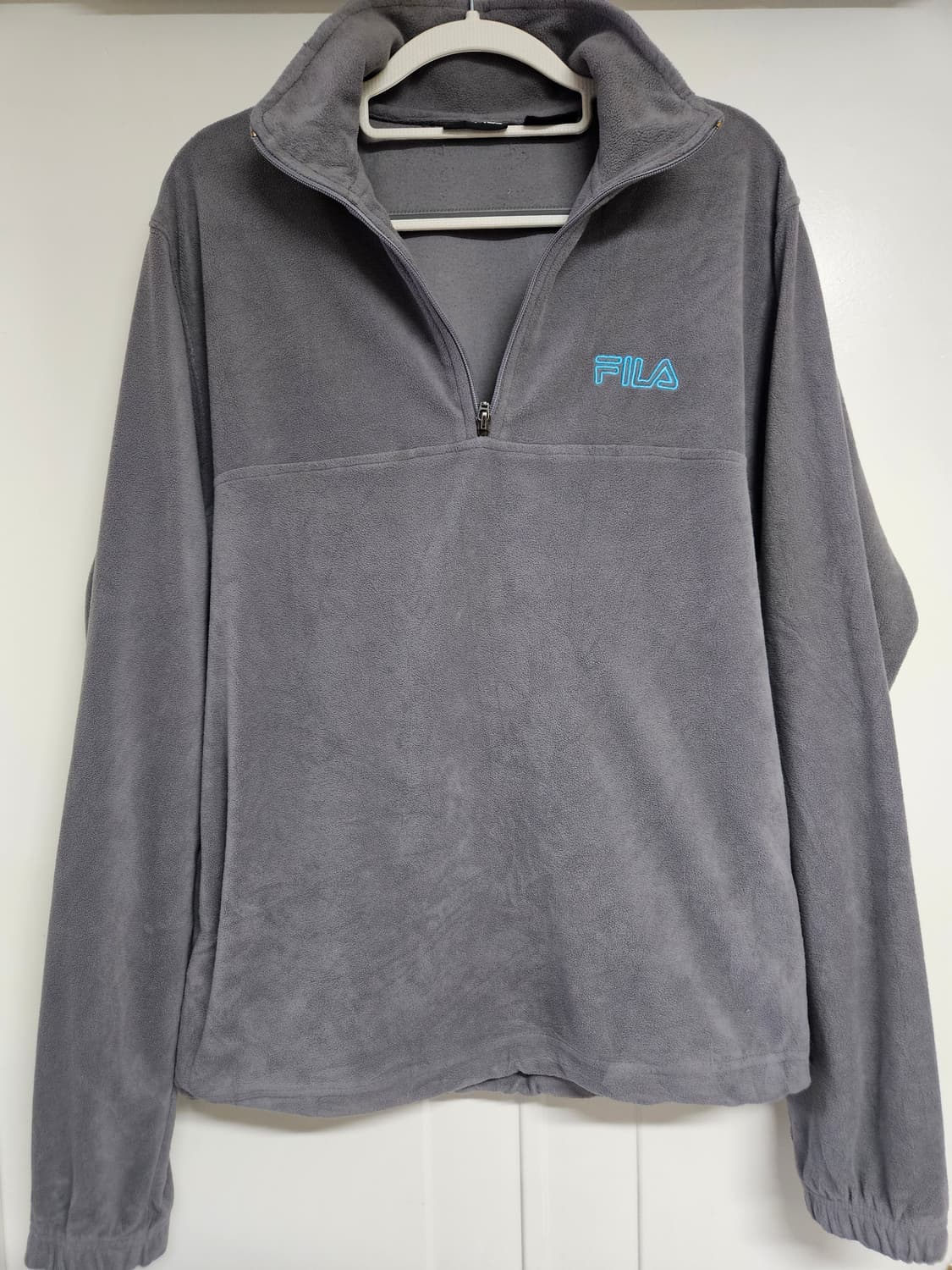 필라(FILA) 하프집업 플리스 (그레이/L사이즈) 상품이미지1