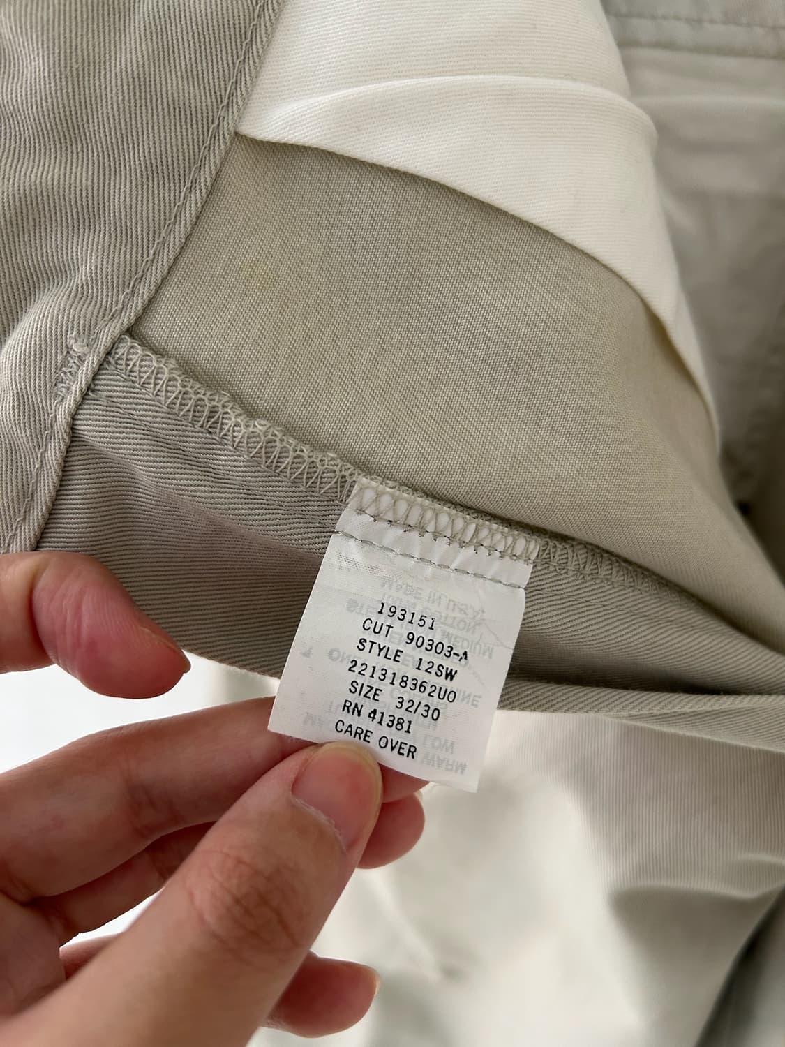 80-90's old label polo 2tuck chino pant. 상품이미지5