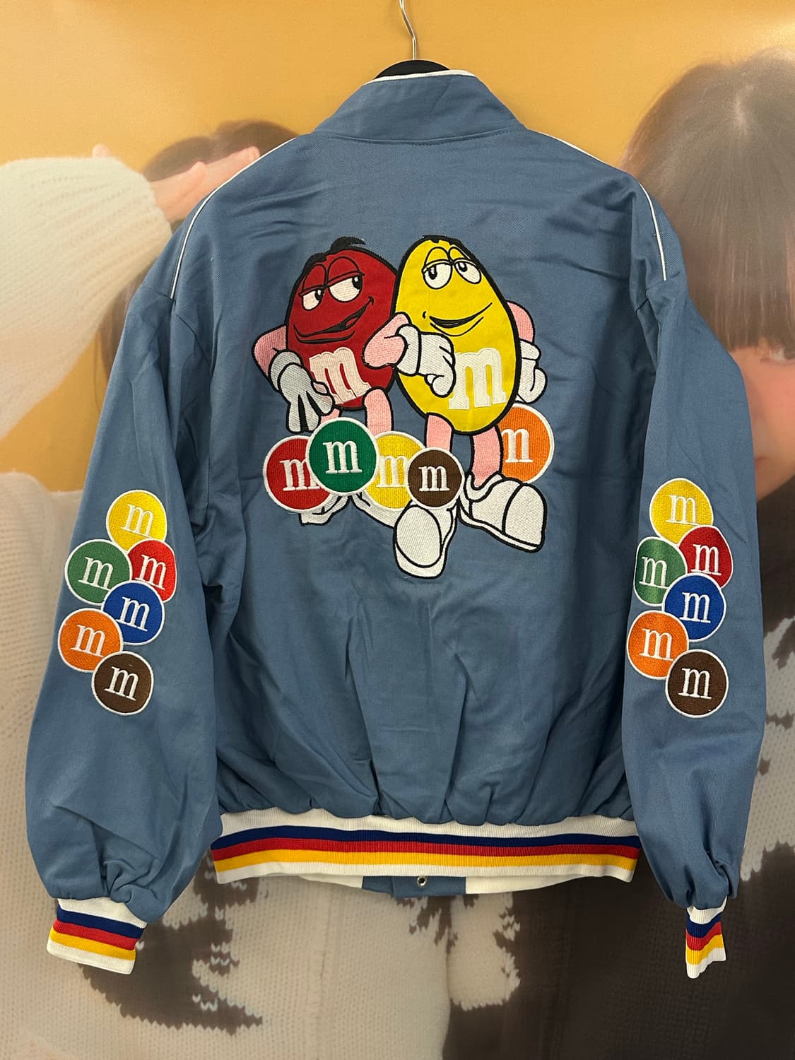VINTAGE m&m 애쉬블루 레이싱자켓 상품이미지5