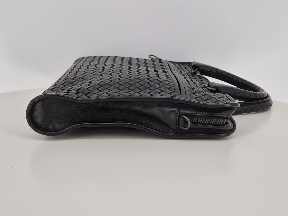 보테가베네타 인트레치아토 블랙 브리프케이스 상품이미지4