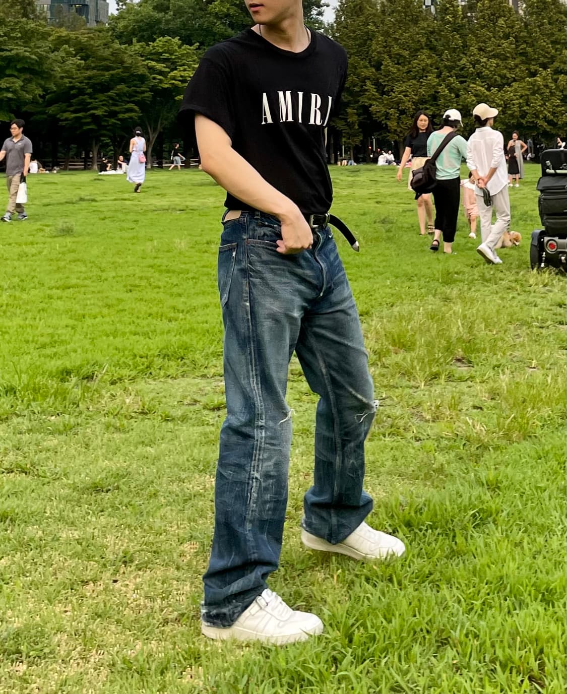 Amiri 베이직 로고 반팔 티셔츠 M (100-105) 상품이미지3