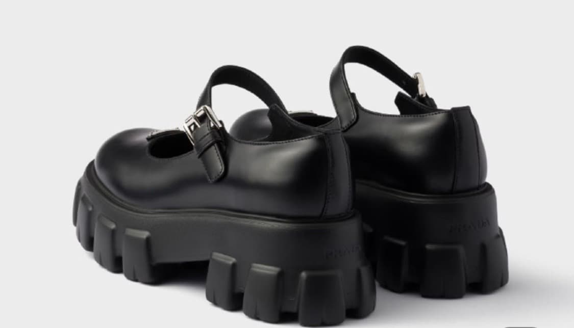 새상품)PRADA 메리제인 슈즈 블랙 상품이미지4