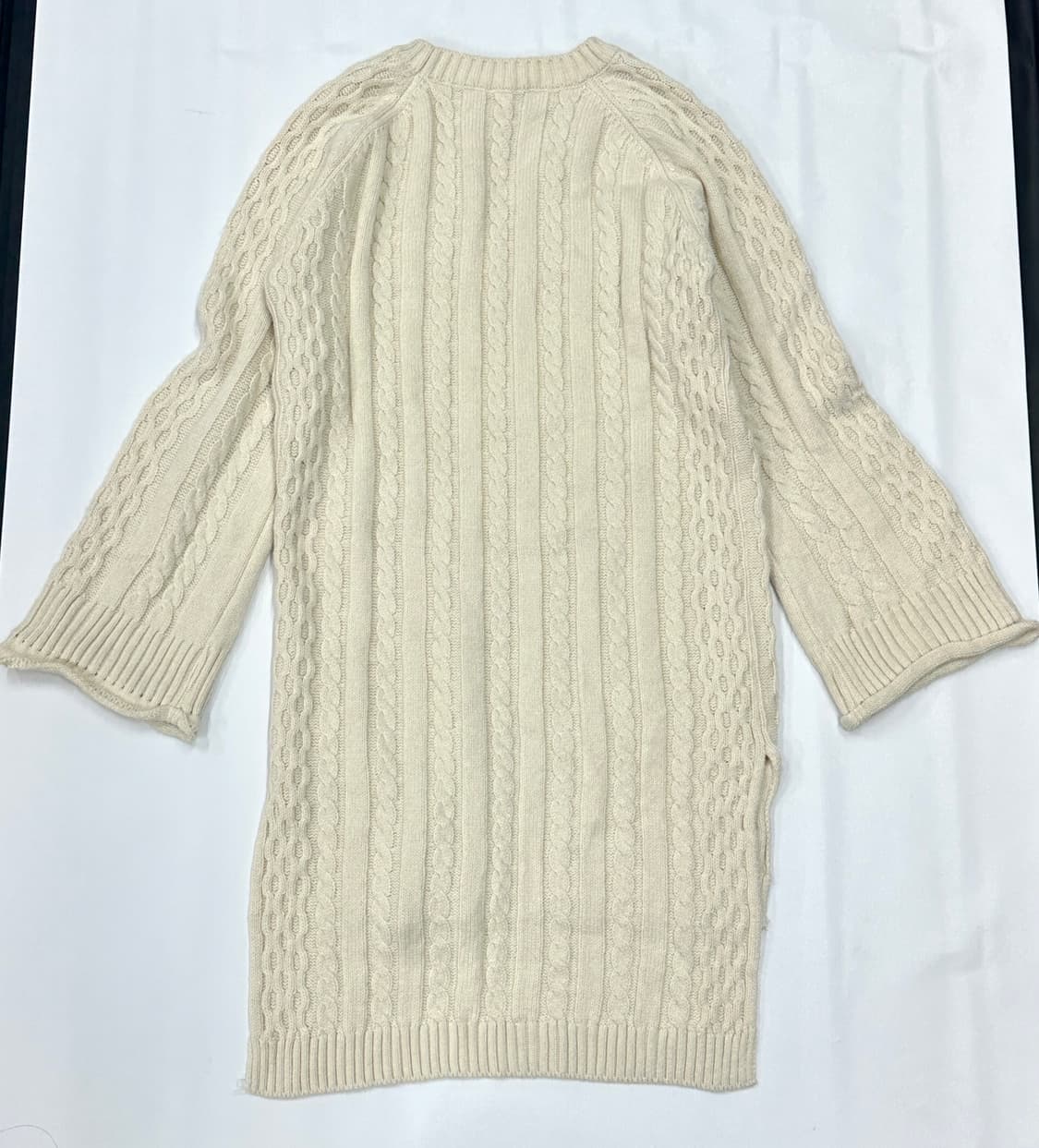 🌨️사와코의 아이보리 롱 니트🌨️ 하구미 그런지 히피 오리엔탈 꽈베기 상품이미지3