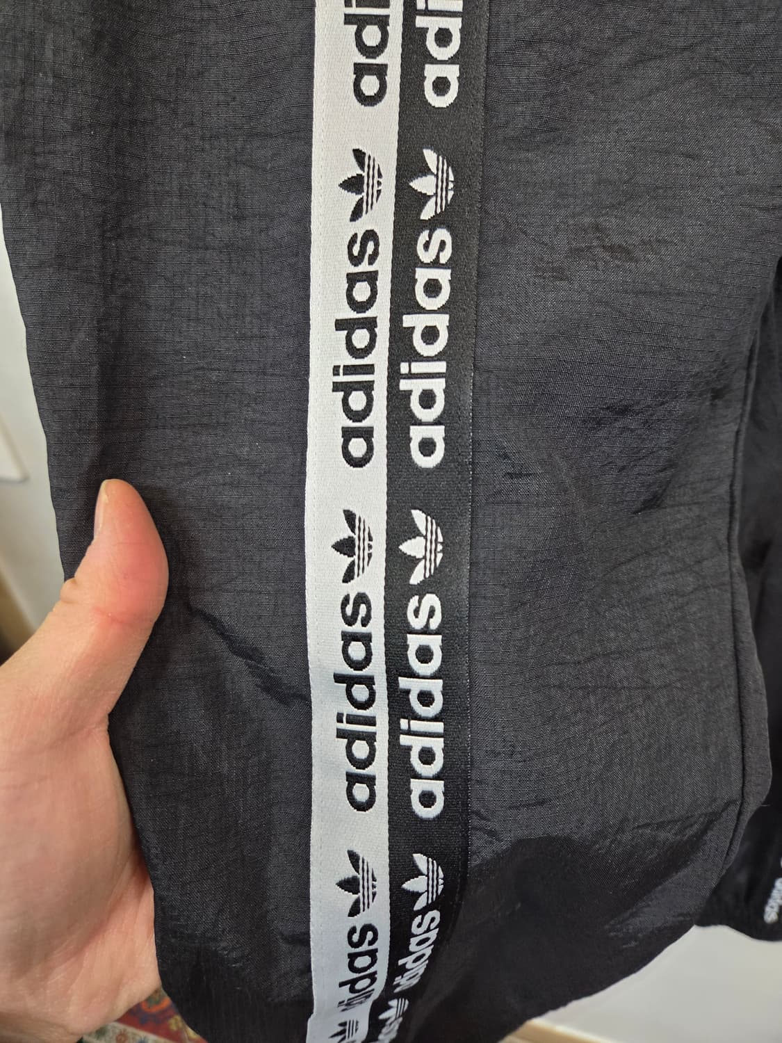 아디다스 테이프로고 우븐 트랙팬츠 L 상품이미지8