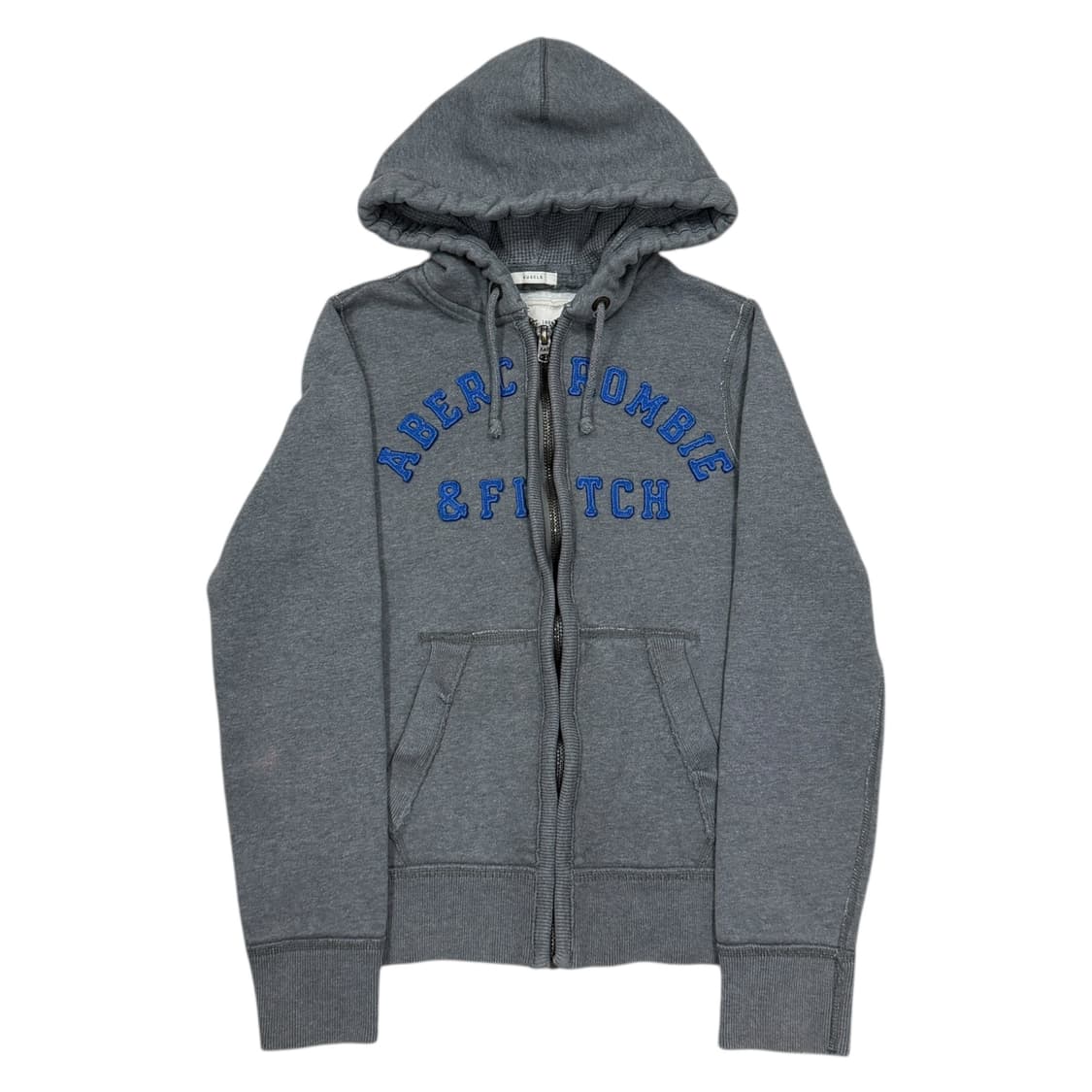 아베크롬비 스펠로고 Y2K 기모 후드집업 자켓 그레이 S 상품이미지1