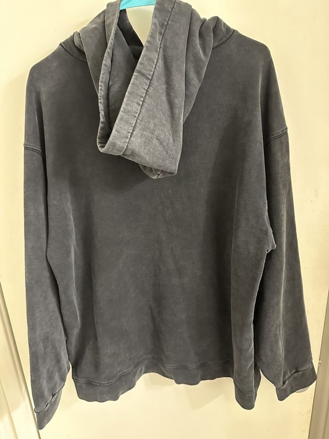 [정품] Balenciaga 워싱 오버핏 후드티 블랙 Xl 상품이미지2