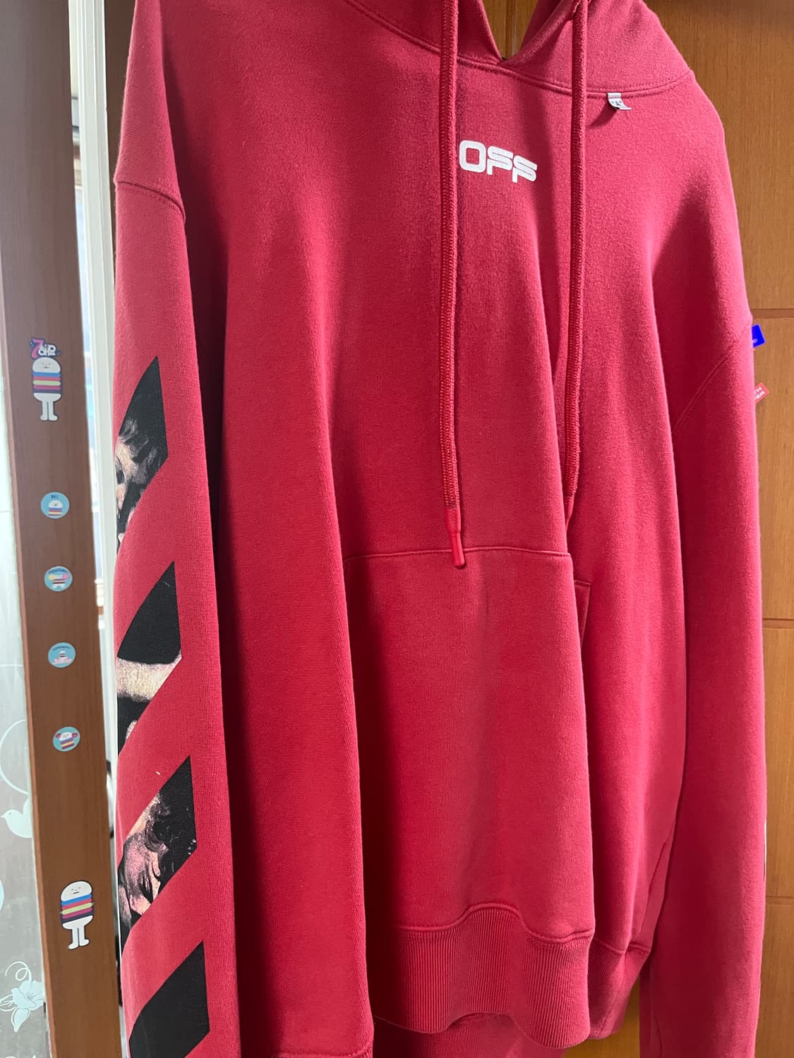 오프화이트 후드티 백화점판 L size 상품이미지2
