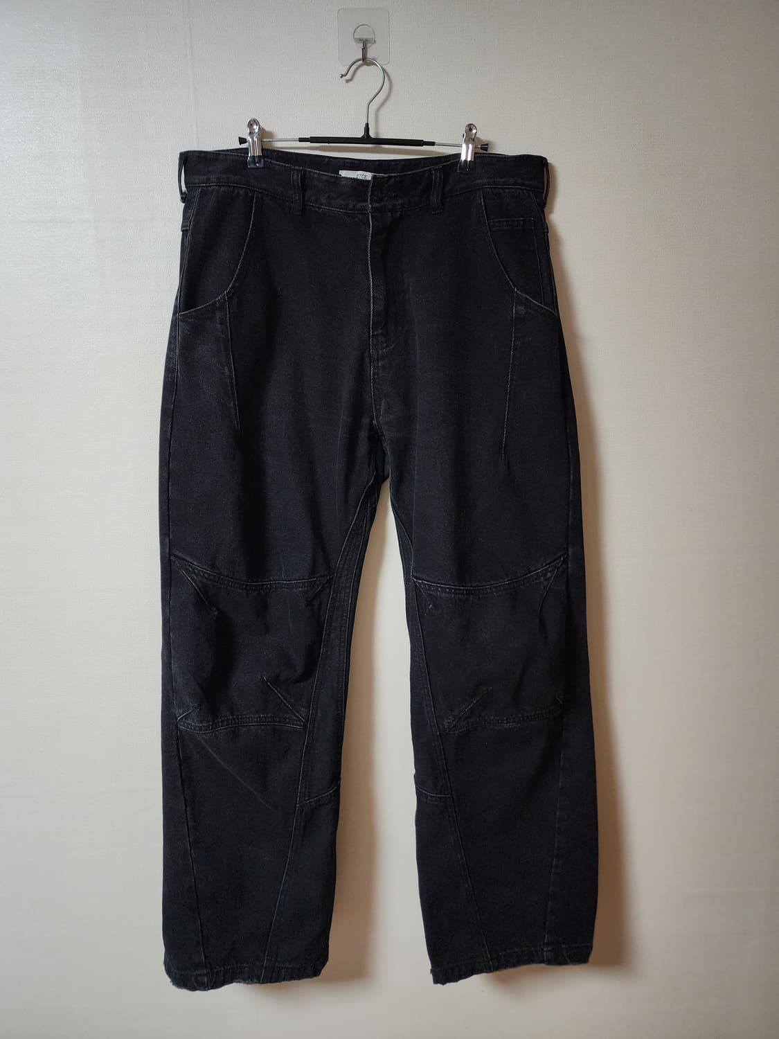 Etce 커브드 데님팬츠 블랙 XL 상품이미지2