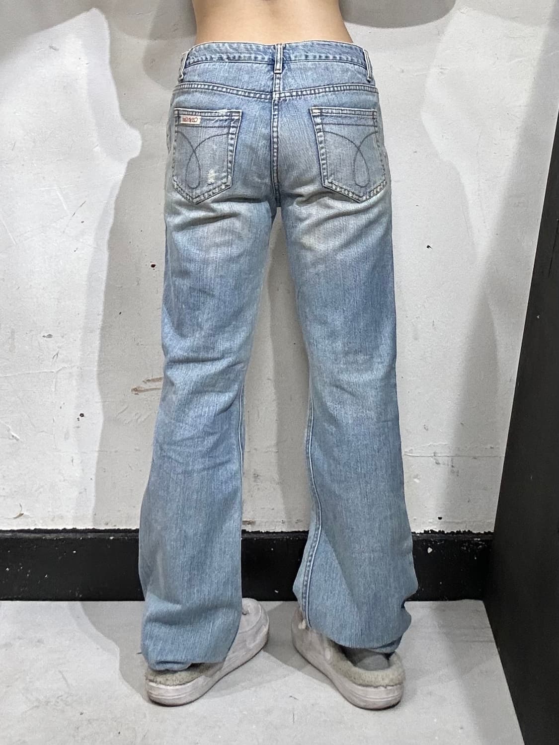 CK 캘빈 클라인 부츠컷 와이드 연청 데님 팬츠 청바지  상품이미지3