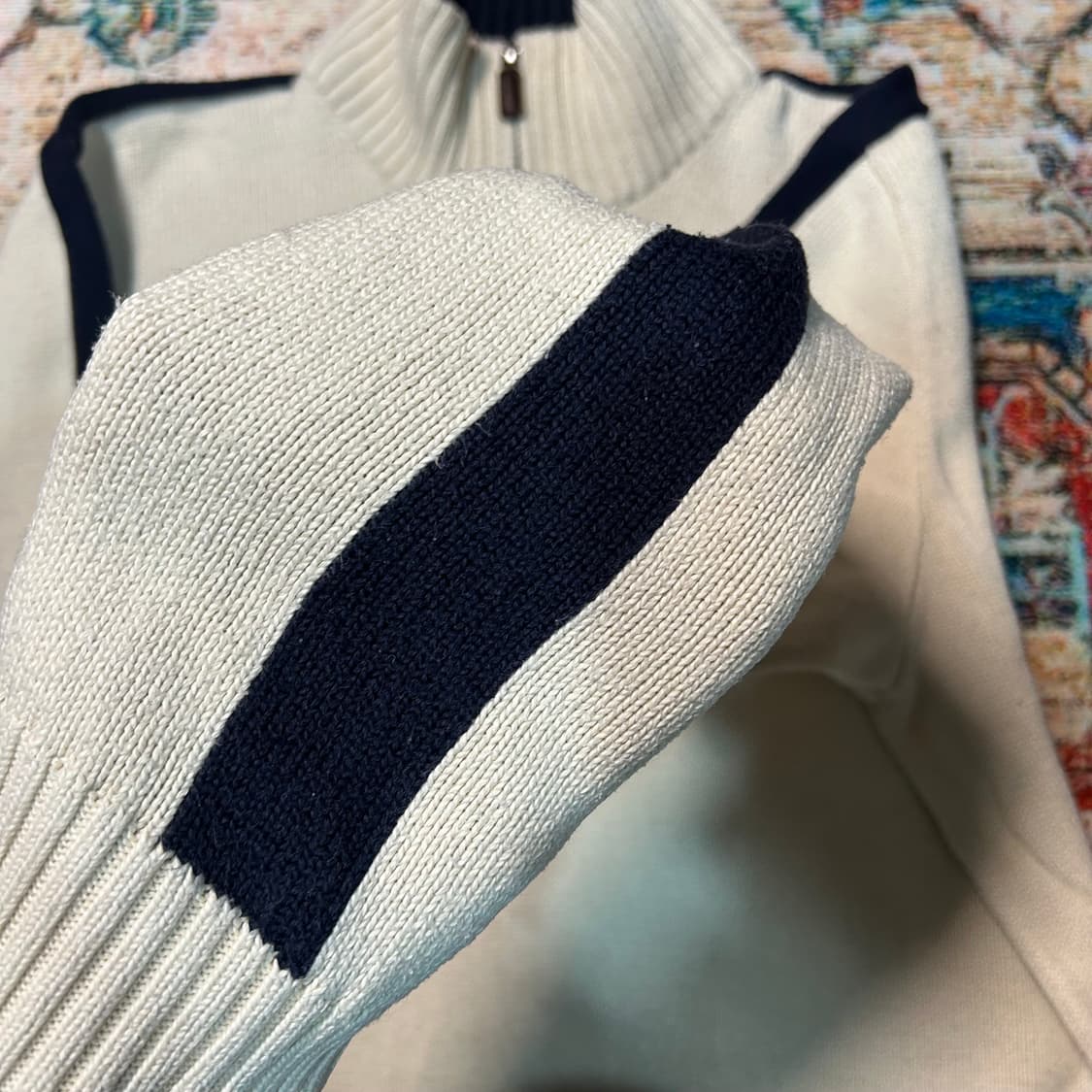 [L] 폴로 랄프로렌 사이드 라인 하프집업 니트 상품이미지3