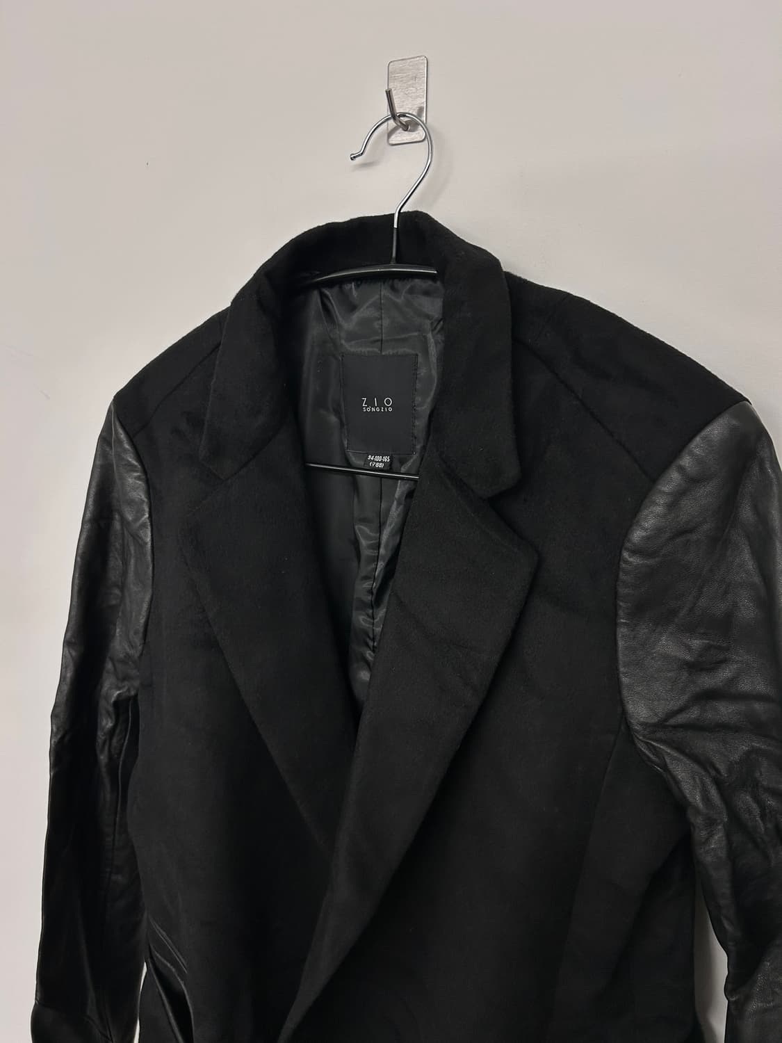 송지오 레더 슬리브 블레이저 상품이미지5