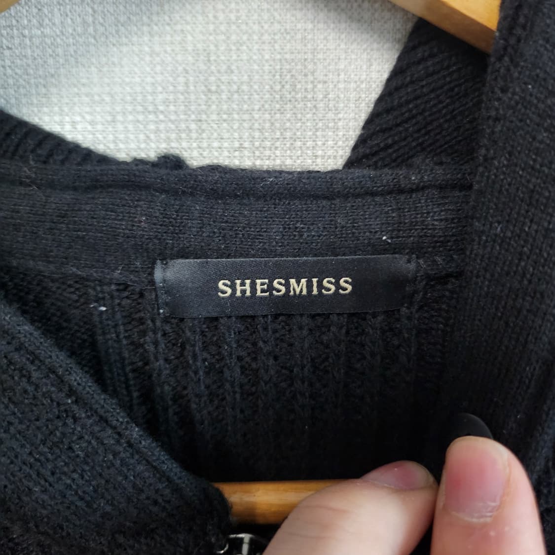 Shesmiss 쉬즈미스 롱 니트 가디건 66사이즈 상품이미지3