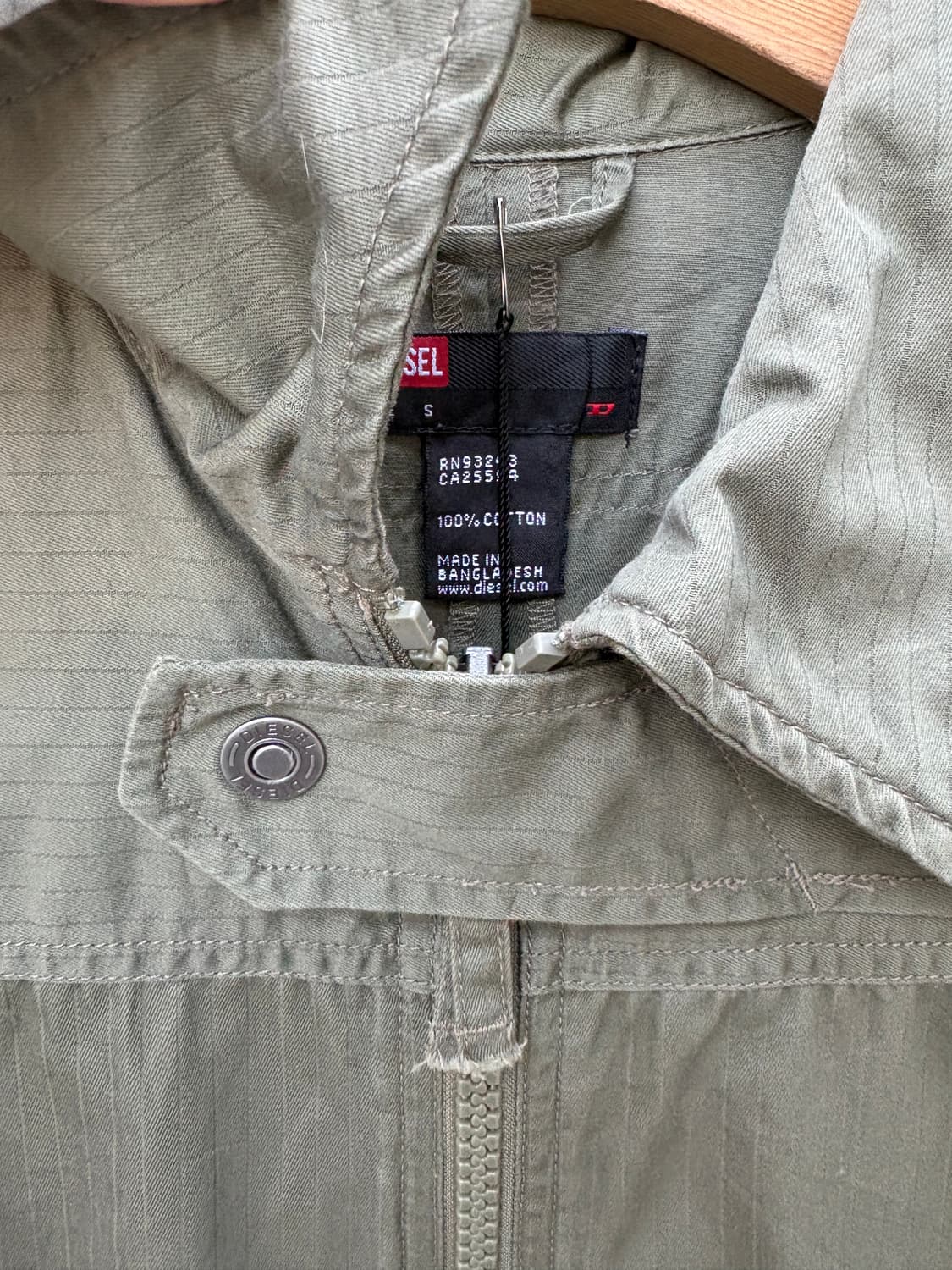 디젤 야상 밀리터리 집업 자켓 상품이미지6