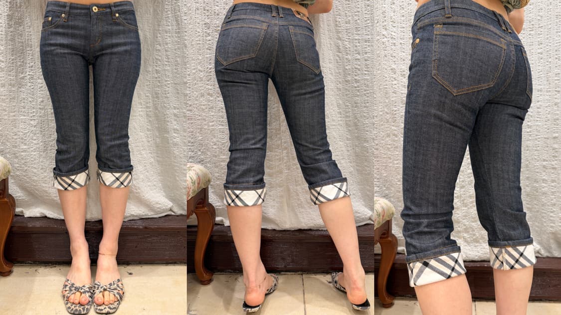 Burberry blue label denim capri 상품이미지4
