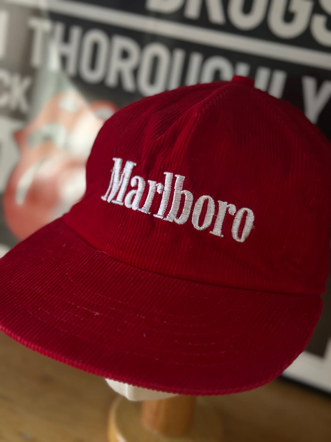 90s Marlboro 빈티지 밀보로 코듀로이 모자 상품이미지2