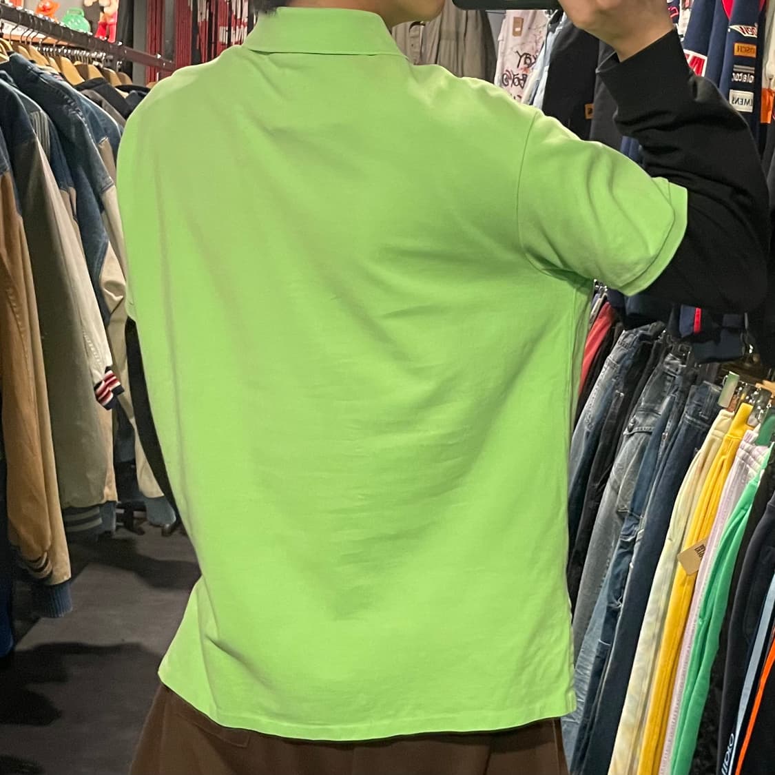 [IM] Polo 폴로 네온 연두 카라 반팔 상품이미지7