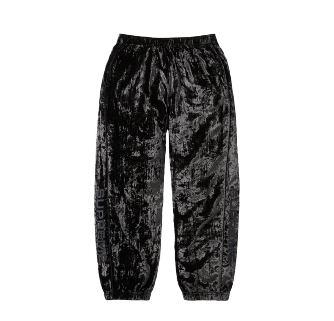 슈프림 크러쉬드 벨벳 팬츠 23FW 상품이미지1