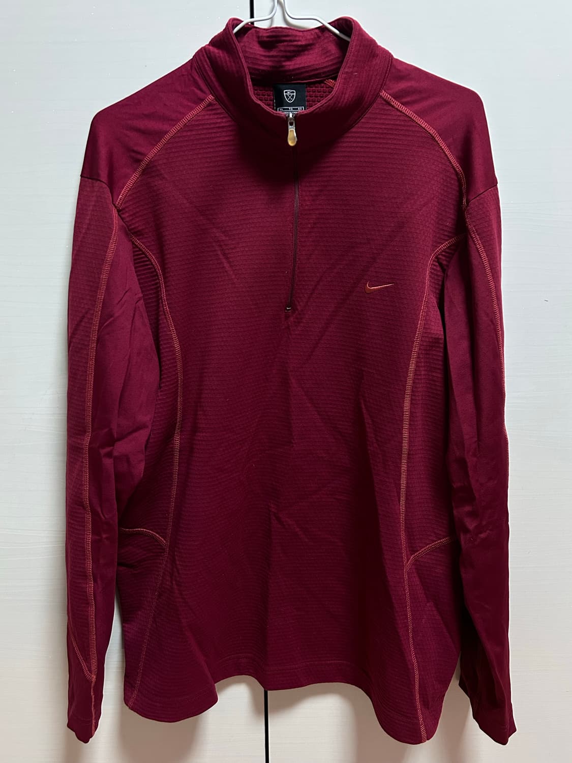 나이키 버건디 하프집업 XL 상품이미지1