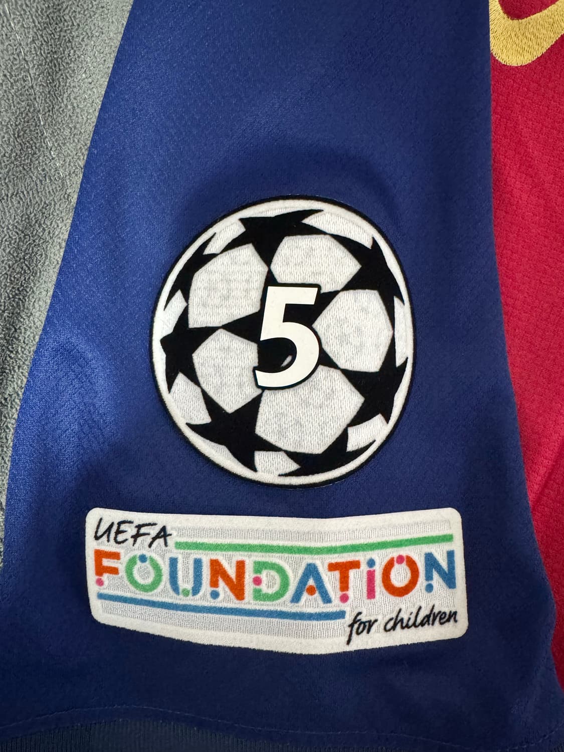 24-25 바르셀로나 홈 하피냐 챔스 정품 유니폼 L 상품이미지5