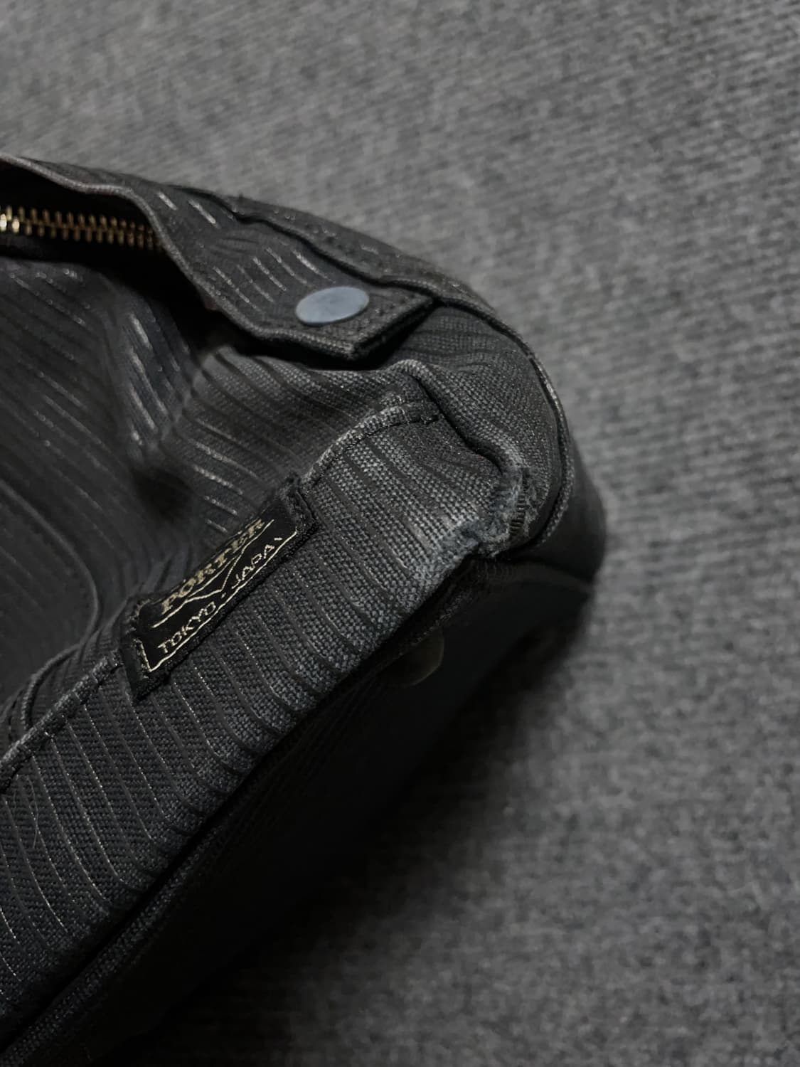 포터 블랙 스트라이프 보스턴백 상품이미지8