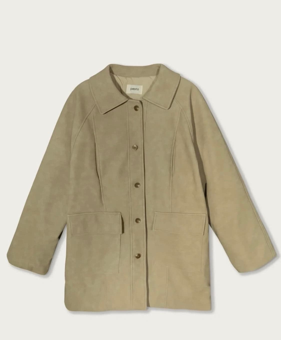 페스토 하프 패디드 레더 자켓 샌드 상품이미지1