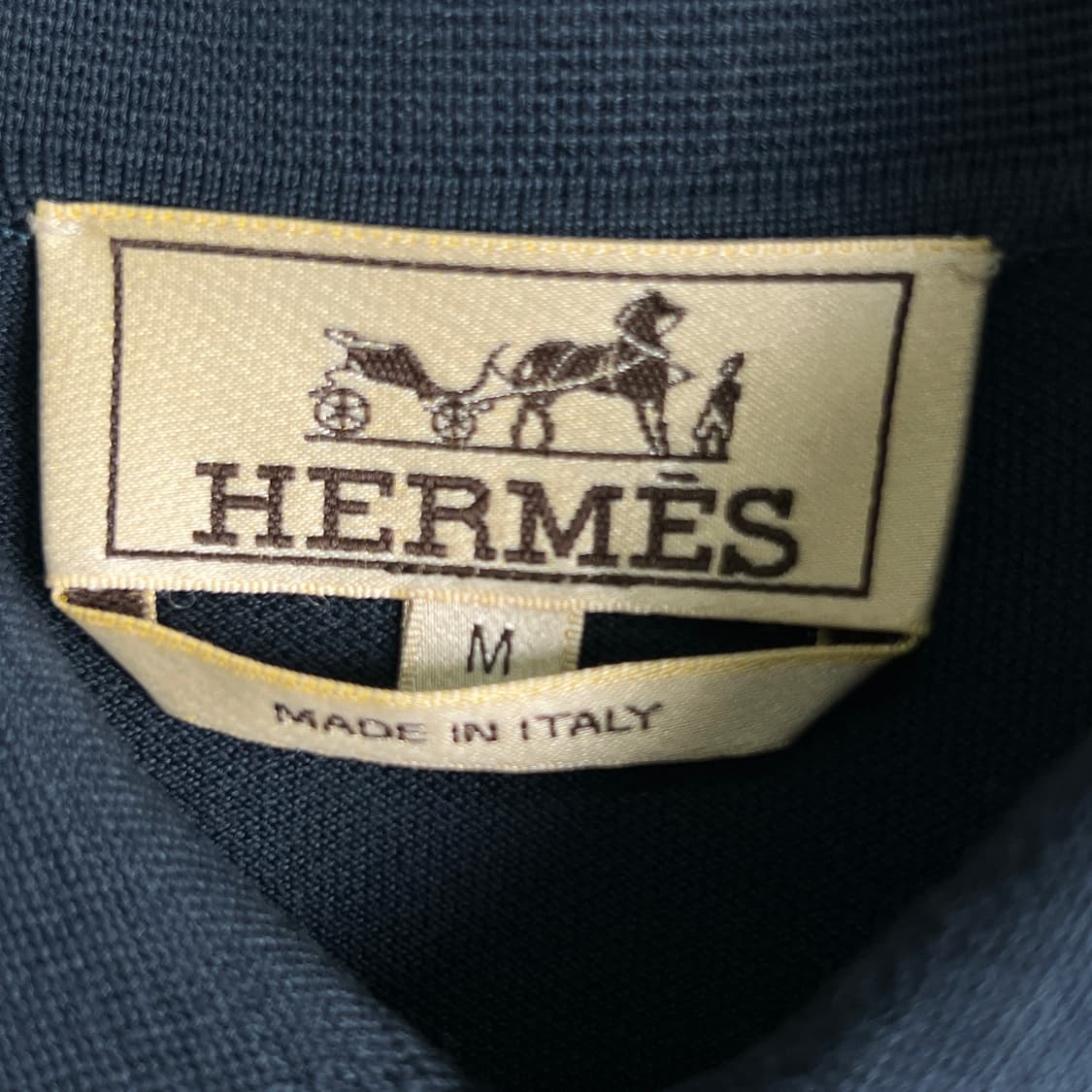 Hermes 에르메스 네이비 반팔 폴로 셔츠 M 상품이미지4