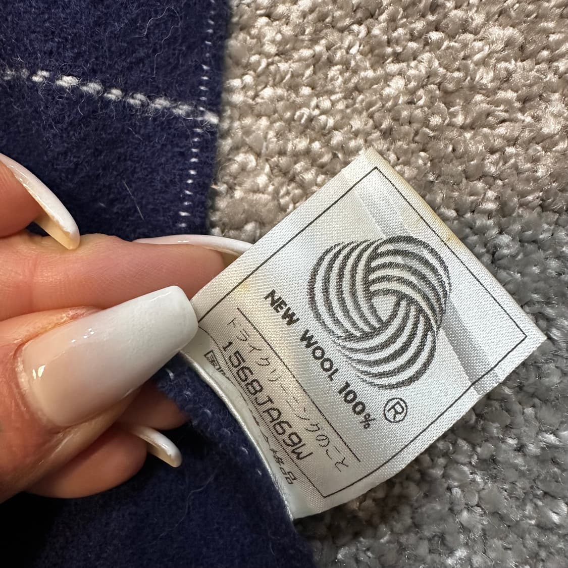 폴로 네이비 울 머플러F 상품이미지3