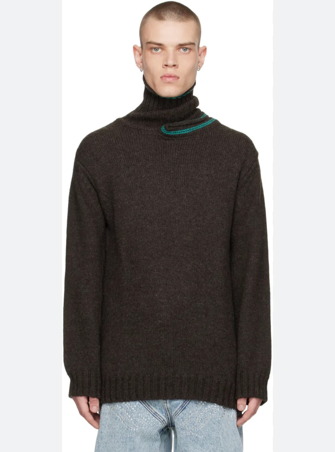 와이프로젝트 더블넥 니트 유니섹스 새상품 상품이미지1