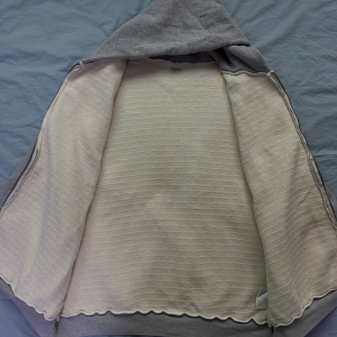 [3] 아프레쎄 25SS 빈티지 후드집업 그레이 상품이미지4