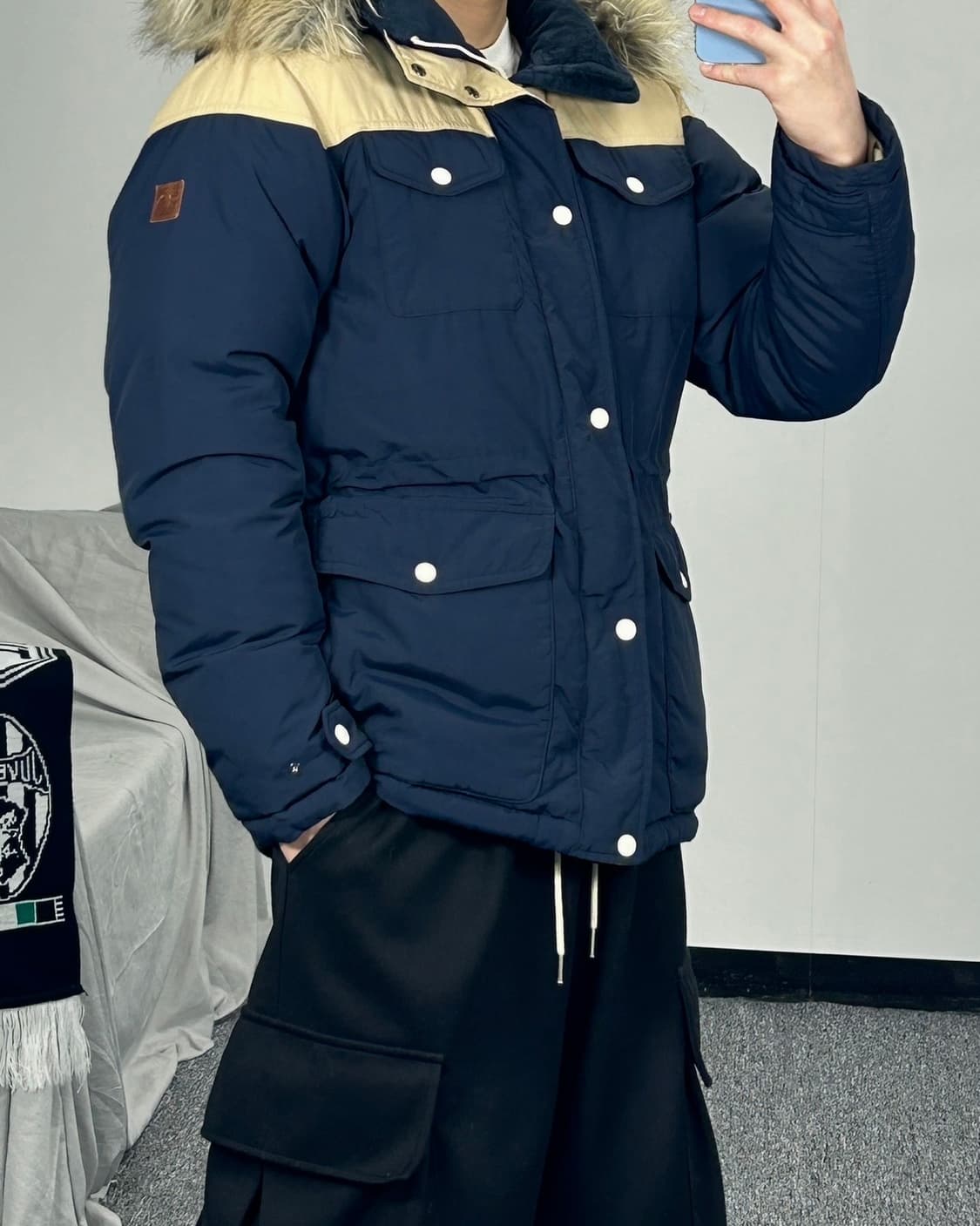 노스페이스 화이트라벨 구스다운 베이지 패딩  상품이미지2