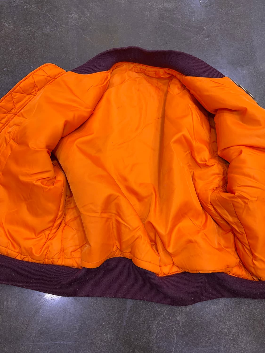 알파인더스트리 MA-1 마룬 항공점퍼 버건디 XL 상품이미지8