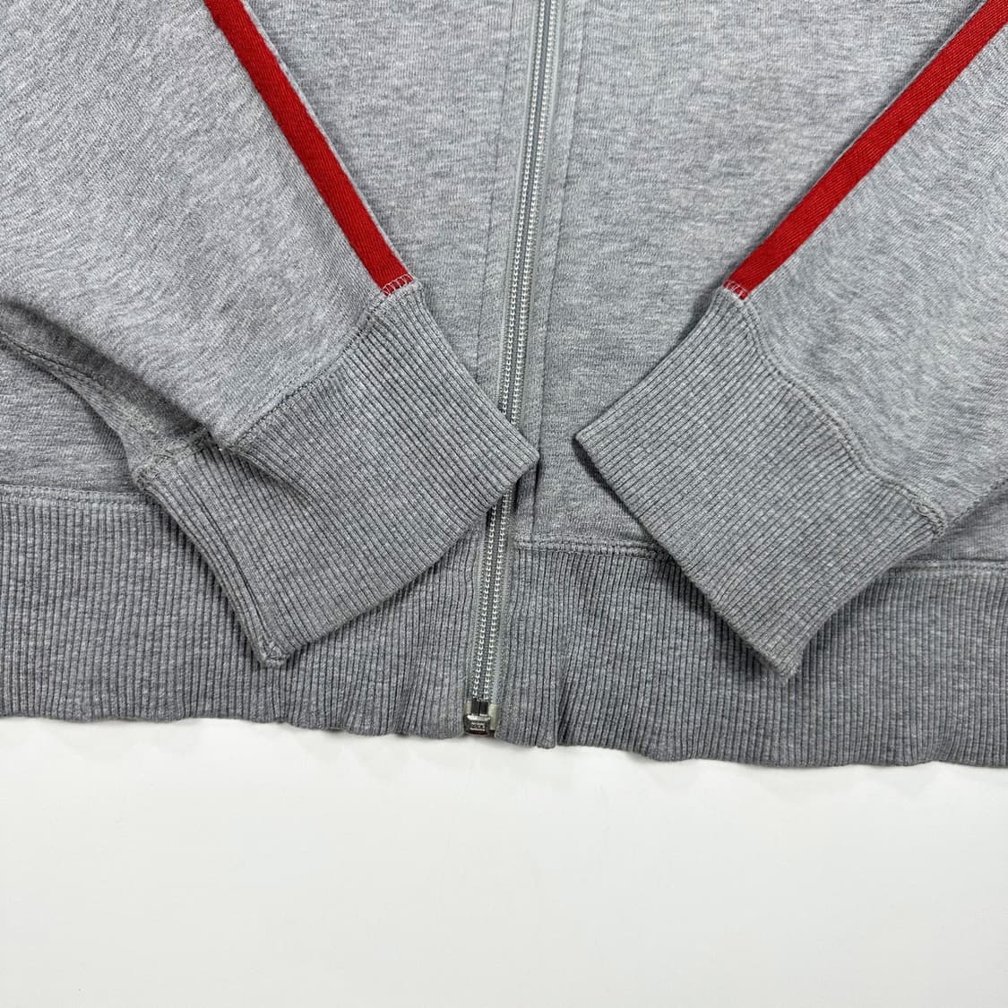 오니츠카타이거 스몰 로고 그레이 후드집업 (M) 상품이미지4