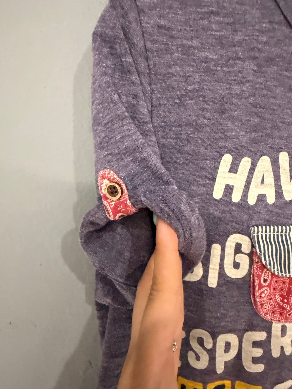 Rough lettering & pocket detail tee 상품이미지8