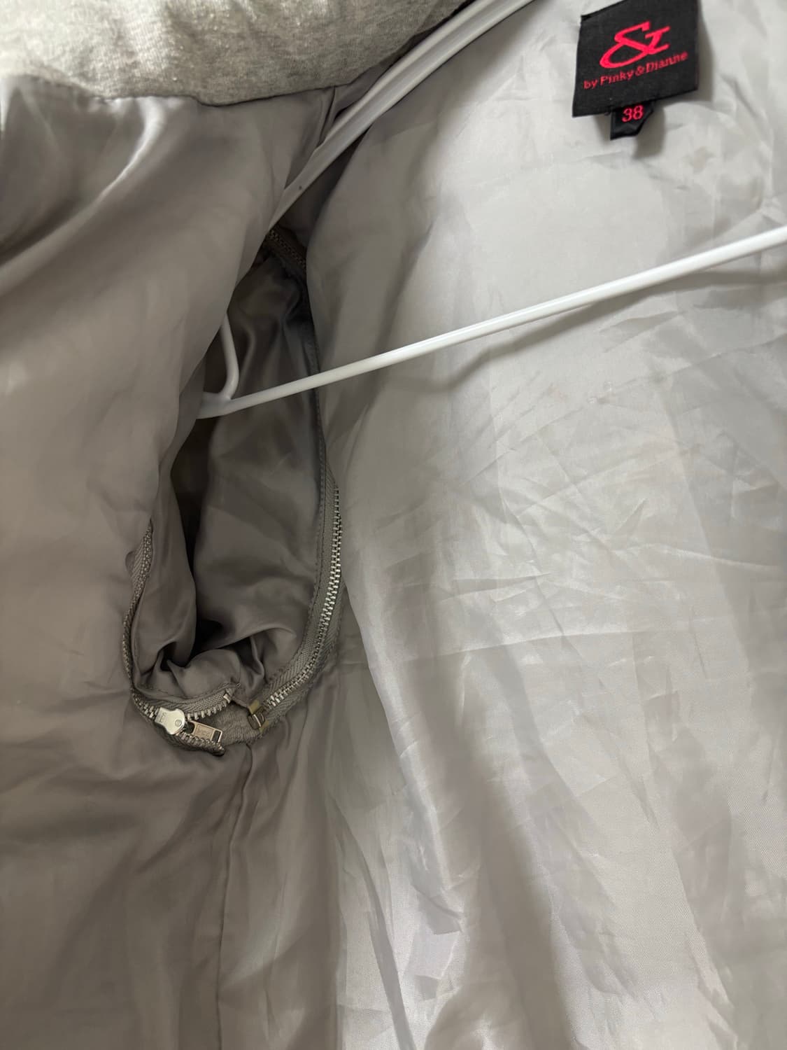 핑키앤다이안 그레이 후드자켓 갸루 상품이미지5