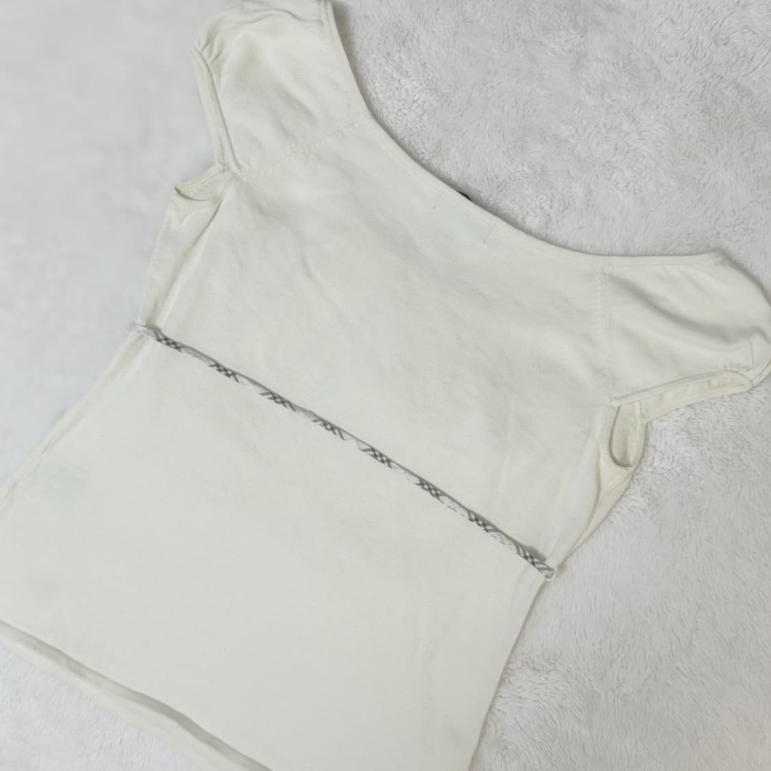 Burberry 버버리 블루라벨 모리걸 하구미 리본 퍼프 블라우스  상품이미지4