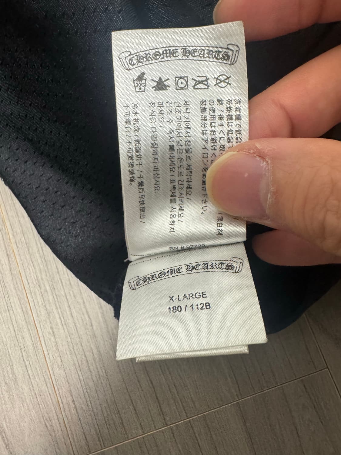 크롬하츠 메쉬 롱슬리브 블랙 XL 상품이미지9