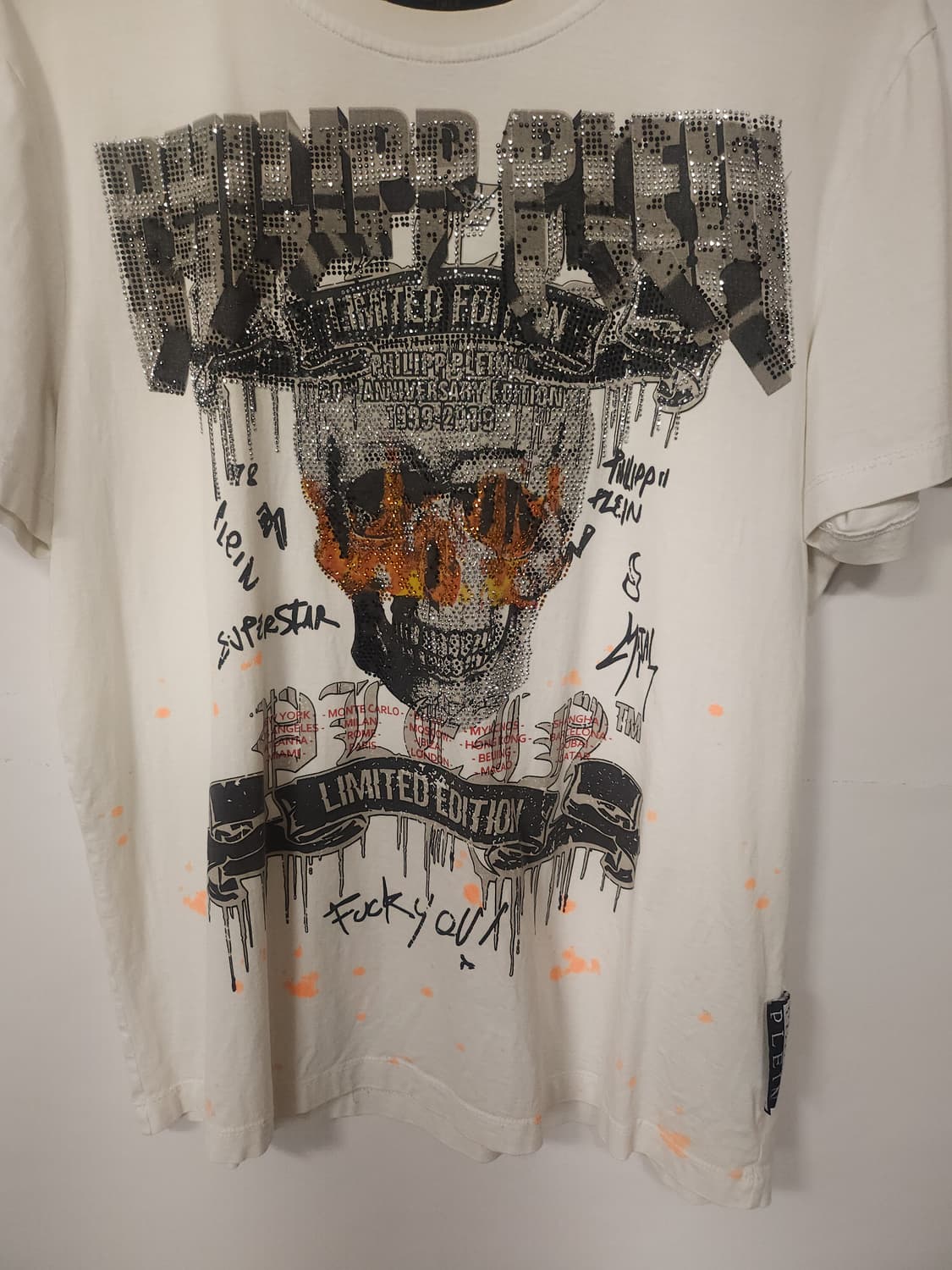 빈티지 필립플레인 스컬 반팔티셔츠 100 L 상품이미지5