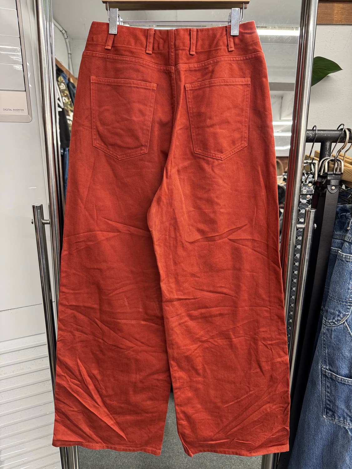 japanese vintage red card 와이드팬츠 상품이미지4