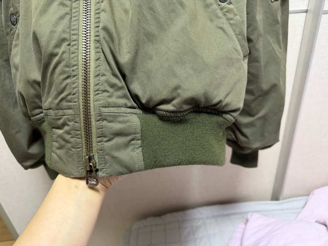 이얼즈어고 24fw 울파일 ma-1 2사이즈 상품이미지5