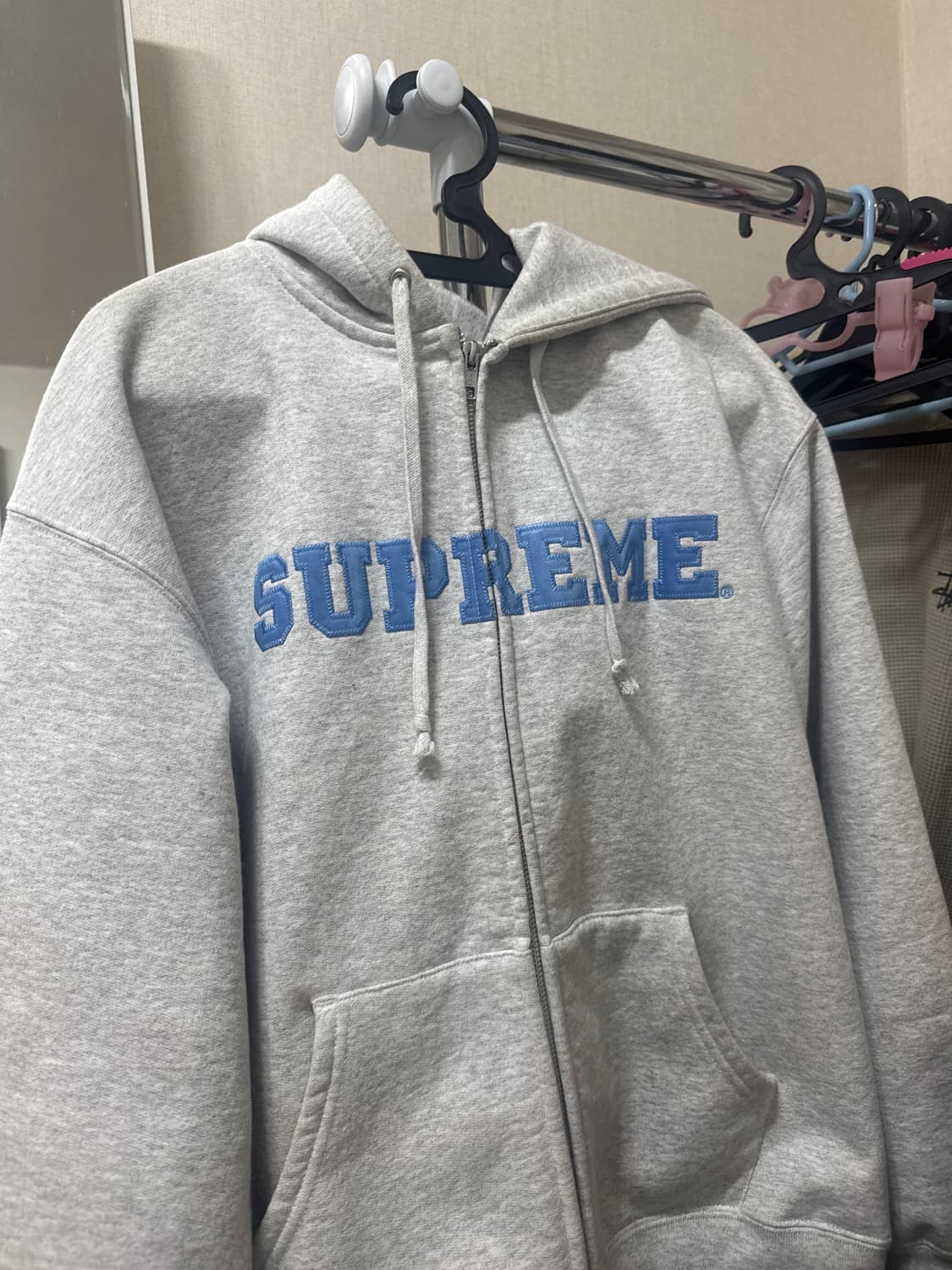 슈프림 컬리지에이트 후드집업 L 상품이미지2