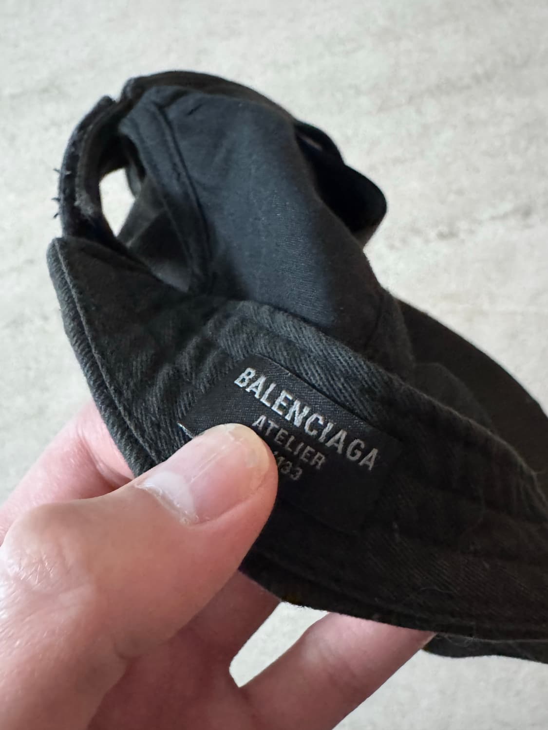 발렌시아가 업사이클 캡 다크 그린 상품이미지6