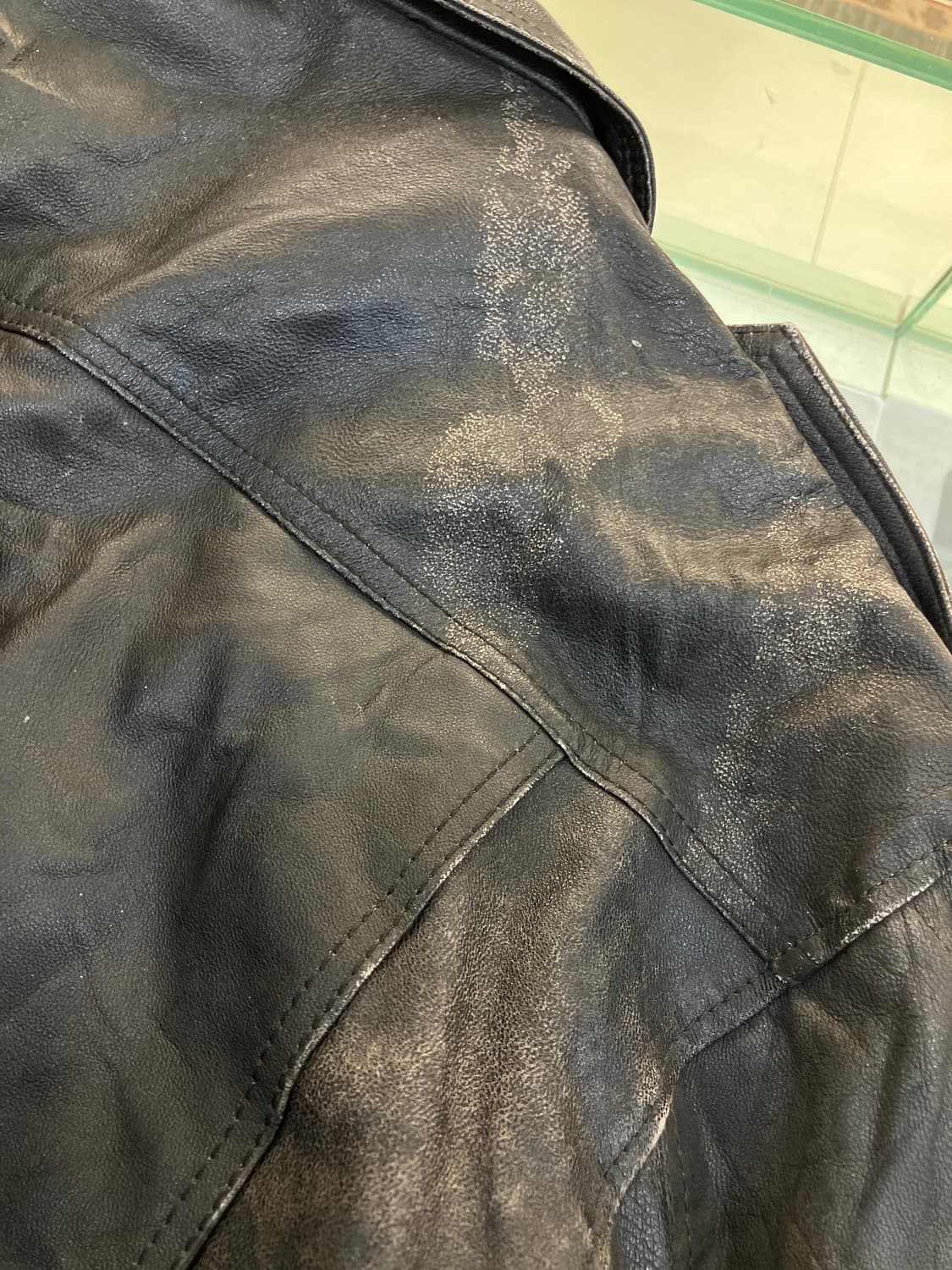 VTG 빈티지 양가죽 봄버 자켓 L 상품이미지6
