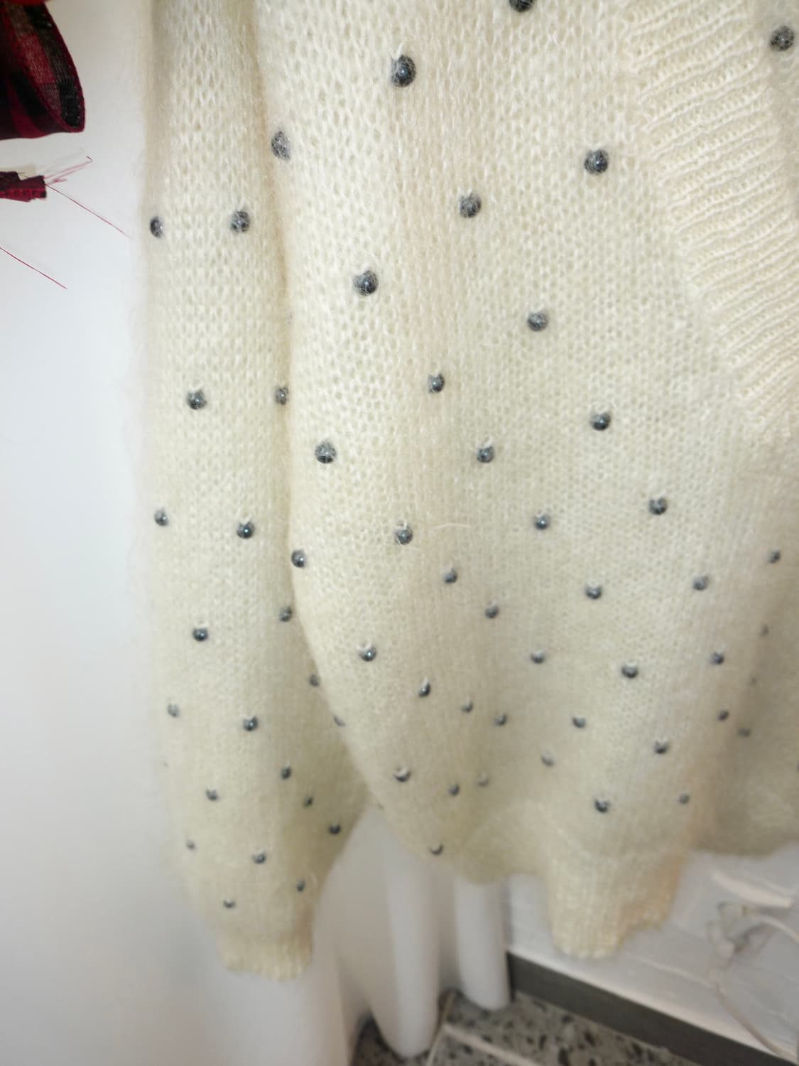 deep neck beads knit 상품이미지5