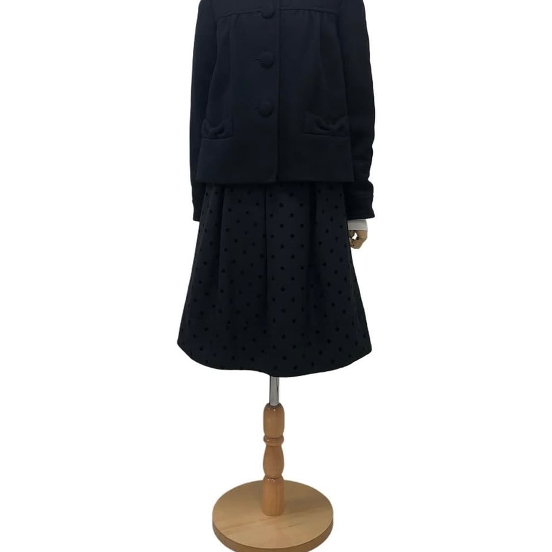 다크 차콜 도트 스커트 상품이미지7